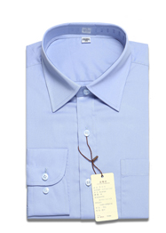男士藍(lán)色襯衫長袖工裝TMM100509